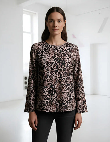 Blusa Remera Manga Larga Oxford Diseño