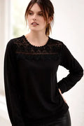 Camisa Blusa Importada Boho Puntilla (271) Negro Xl