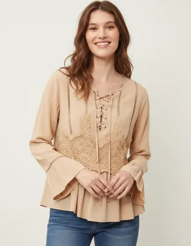 Blusa Camisa Importada Mangas Oxford Estilo Vars Boho Negro Lisa S