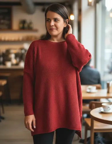 Sweater Pullover Tejido Modelo Grande Xxl Oversize
