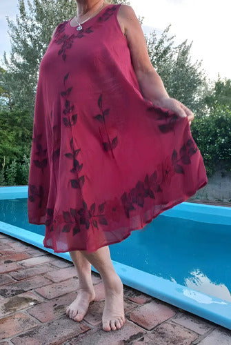 Vestido Solero Importado India Hindú Talle Grande Hasta Xxxl