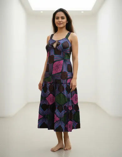 Solero Vestido Importado Estampado India Boho