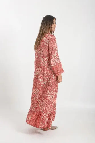 Vestido Largo De Seda Hindú Amplio Mod. 79