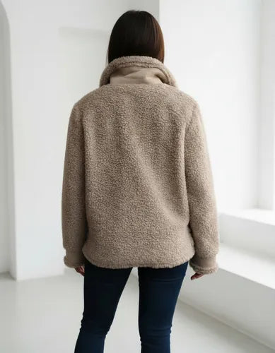 Campera Gamulan Chaqueta Importada Corderito Y  Ecocuero