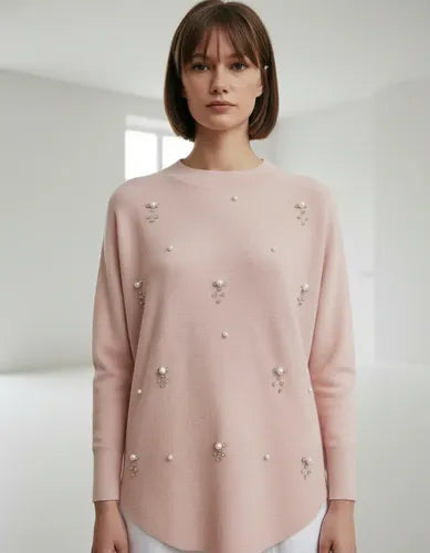 Sweater Tejido Con Perlas Importado Cod. 279