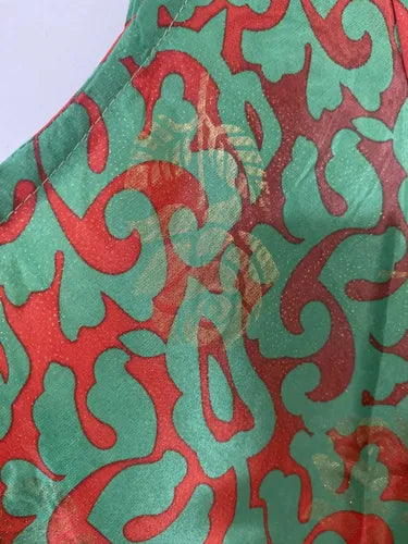 Vestido Largo Seda Boho Importado India Tipo Holi Rapsodia