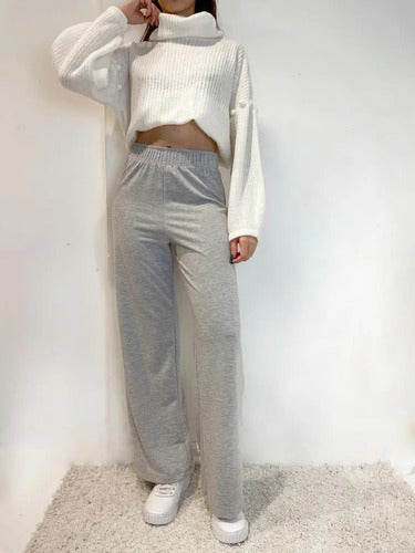 Pantalón Jogging Viscosa Cómodo Ancho