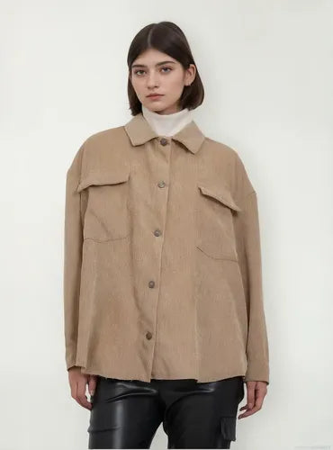 Campera Camisaco De Corderoy Modelo Grande