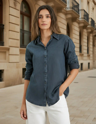Camisa De Jean Importada Nevada Modelo Grande