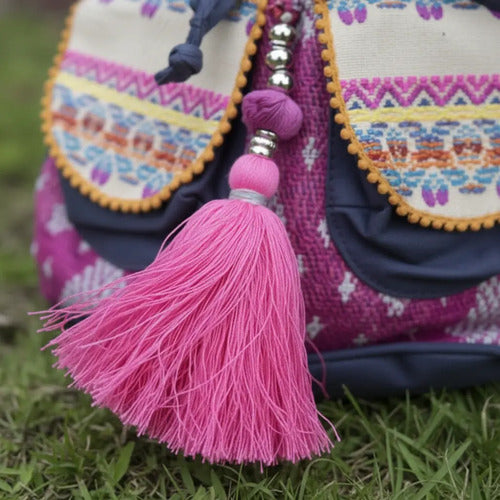 Mochila Bordada Estilo Folk
