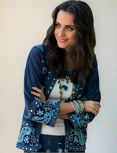 Saco Chaqueta Bordada De India
