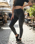 Calza Estilo Plush Elastizada Importada Tiro Alto