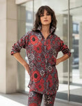 Camisa Camisola Viscosa Con Seda De Diseño Gris S