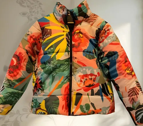 Campera De Abrigo Puffer Estampada Estampada L