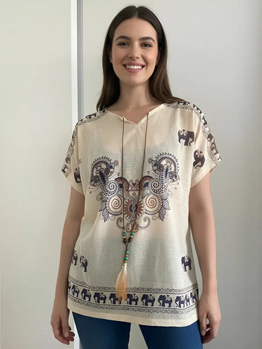 Blusa Remera Poncho Importada Talle Grande Hasta Xxl