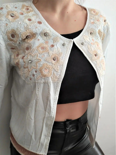Saco Chaqueta Importada Boho Fiesta Paillettes