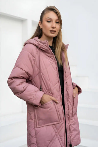 Campera  De Abrigo Puffer Importada Larga