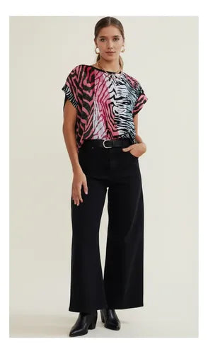 Jean Wide Leg Negro