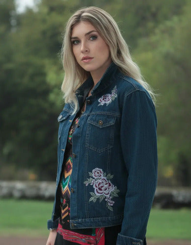 Campera De Jean Bordada