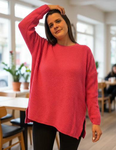 Sweater Pullover Tejido Modelo Grande Xxl Oversize