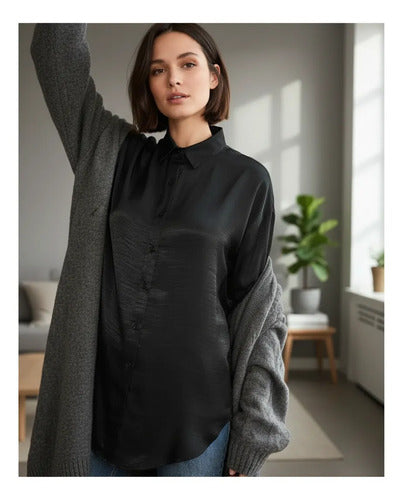 Camisa Marca Vestite Y Andate Negro Lisa 1