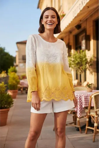 Blusa Camisa  Importada Batik  Puntilla Boho Hippie Chic