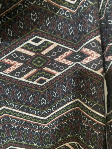 Vestido De Lanilla Estampado Multicolor Estampado M