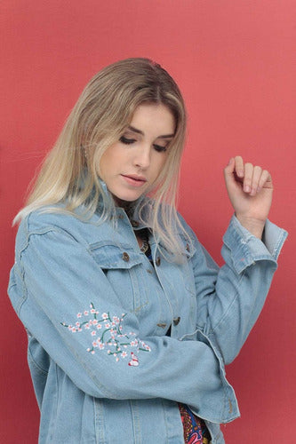 Campera Bordada De Jean Celeste M Bordado