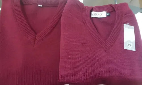Sweater  Pullover  Talle 6  Niño/a Bordo Bordó Liso 6