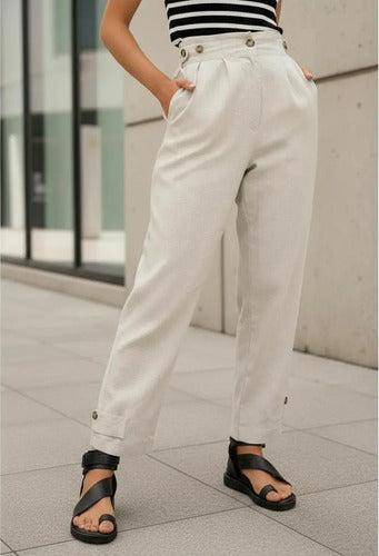 Pantalón De Lino