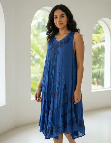 Vestido Solero Importado India Hindú Talle Grande Hasta Xxxl