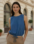 Blusa De Jean Denim Sin Mangas