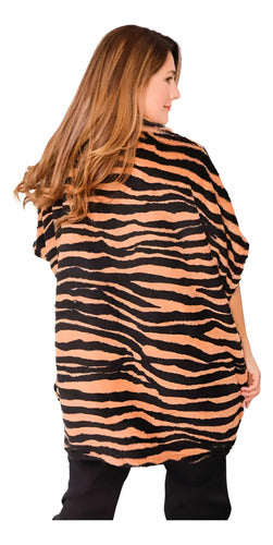 Poncho De Peluche Grande Plus Size