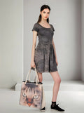Vestido Corto Marca Vestite Y Andate Negro Gastado Liso S