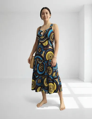 Solero Vestido Importado Estampado India Boho