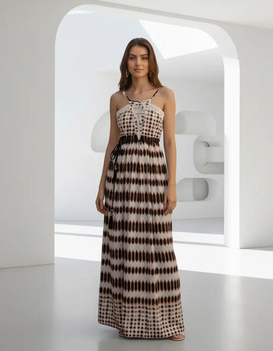 Vestido Solero Largo Importado Hippie Chic Estilo Vars