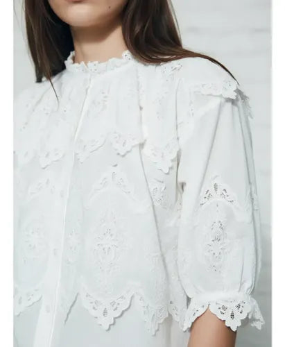 Blusa De Puntilla Importada Modelo Amplio
