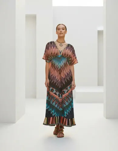 Vestido  Largo Importado  Boho Estampado