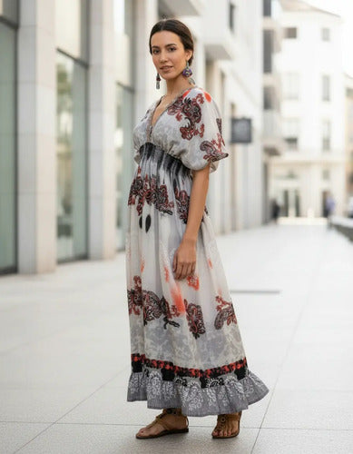 Vestido  Largo Importado  Boho Estampado