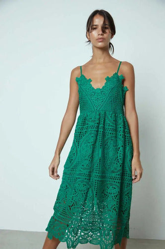 Vestido  Solero Importado Fiesta Broderie