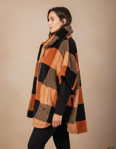 Poncho De Peluche Grande Plus Size