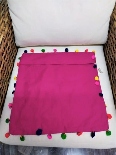 Funda De Almohadón Bordada Importada India 45 X 45