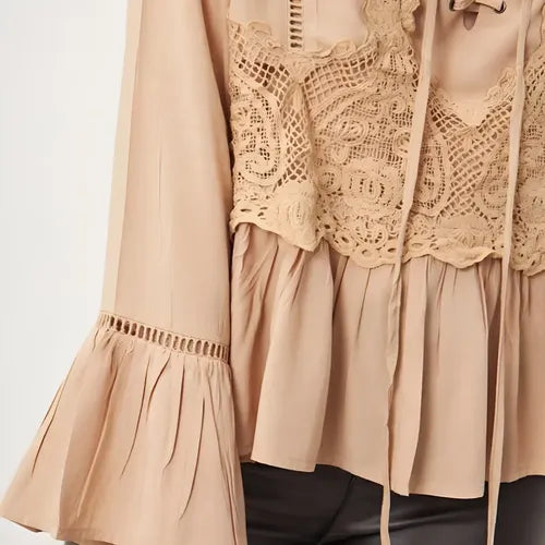 Blusa Camisa Importada Mangas Oxford Estilo Vars Boho Negro Lisa S