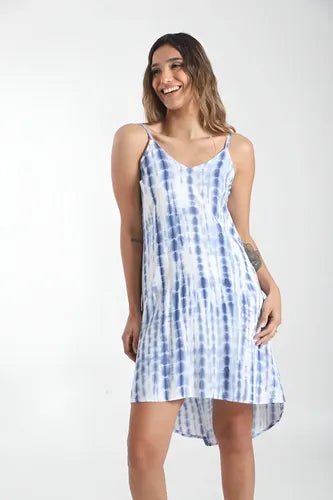 Vestido Sin Mangas Batik De India