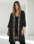 Kimono Bordado De India Modelo Amplio Xxl