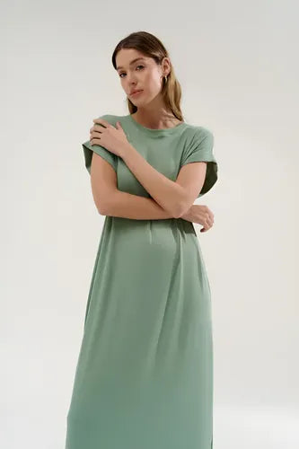 Maxi Vestido Sin Mangas De Mini Ribb Con Tajos Laterales