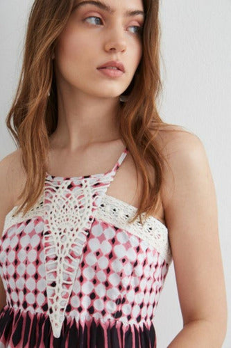 Vestido Solero Largo Importado Hippie Chic Estilo Vars