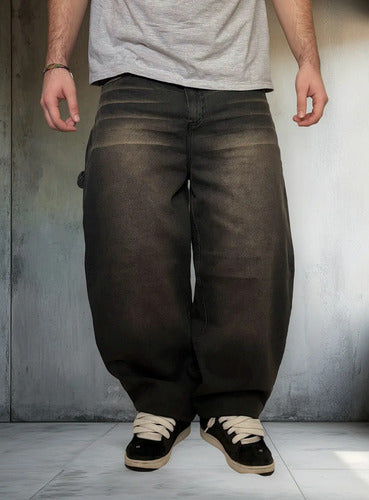 Pantalón Jean Baggy Hombre Oxido Liso 44