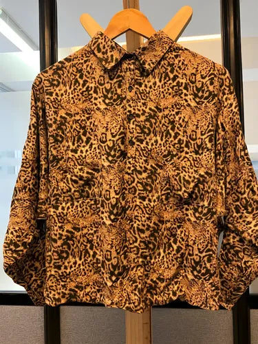 Blusa Camisa Animal Print De Diseño Modelo Grande