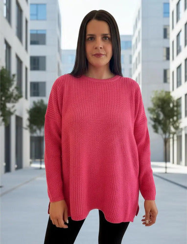 Sweater Pullover Tejido Modelo Grande Xxl Oversize
